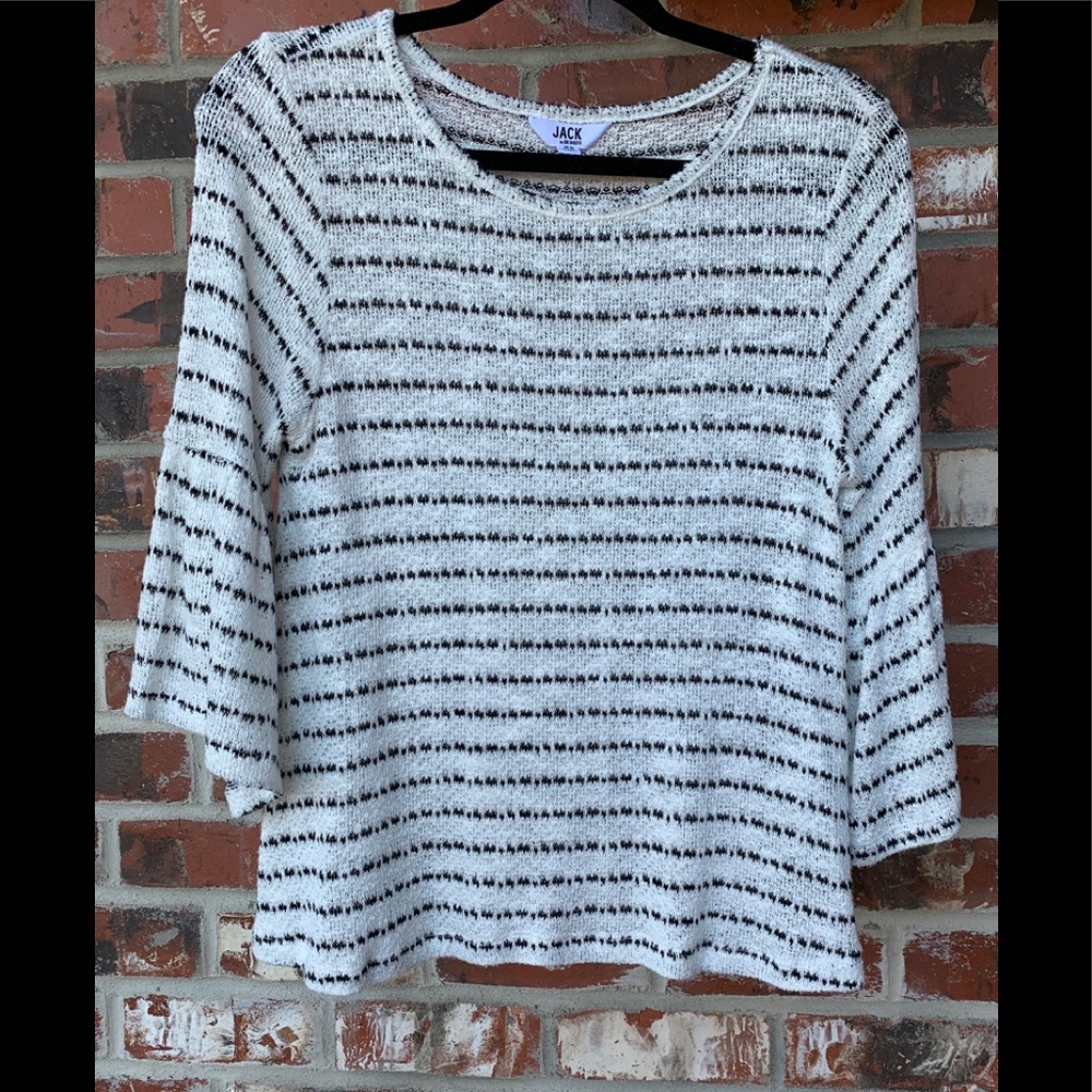 BB Dakota/Jack White Black Striped Sweater SZ XS